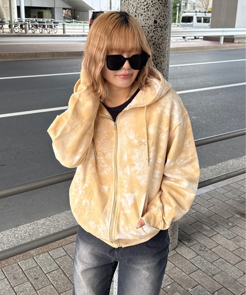 パーカー タイダイ柄ジップパーカー メンズ レディース : ZOZOTOWN