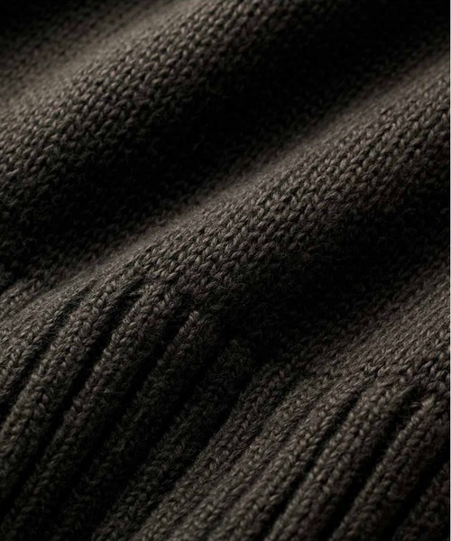 ニット セーター ＴＨＲＥＥ　ＦＩＦＴＹ　ＳＴＡＮＤＡＲＤ　ふんわり無撚糸のコットンセーター「ダークブラウン」 レディース THREE FIFTY STANDARD ニット セーター THREE FIFTY