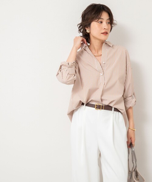 NOLLEY'S Sophi ブラウス シャツ パール釦スキッパーシャツ