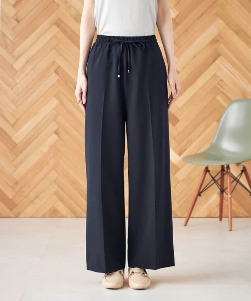a.v.v（アー・ヴェ・ヴェ） パンツ 「イージーケア/ストレッチ」美ラク