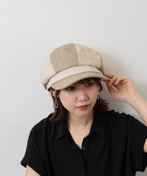 SEVESKIG キャスケット 帽子 ソルト＆ペッパー8枚はぎハンチング WIGENS ヴィーゲン