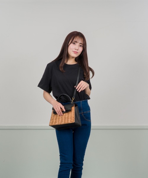 ザバグマティ　the bagmati カゴ×レザー ショルダーバッグ BAGMATI LEATHER COMBINATION 2WAY BASKET バグマティ 2WAY