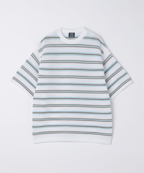 美品✳︎ships✳︎ニット✳︎フリーサイズ シップス SHIPS ニット セーター ケーブル編み 毛 S ネイビー