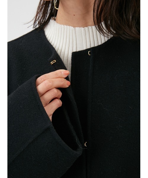 FRAY I.D（フレイ・アイディー） ノーカラーコート 0 グリーン