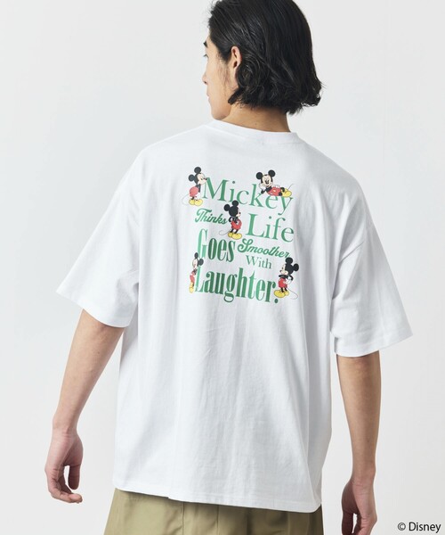 Disney フレームワーク コラボ ミッキー ビッグシルエット tシャツ FREAK'S STORE/DISNEY ディズニー/ミッキーマウス/ 別注 ビッグ