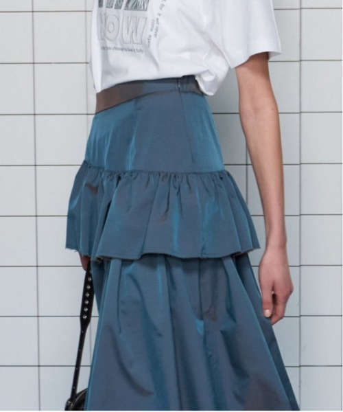 メゾンスペシャル　フレアスカート MAISON SPECIAL スカート Flare Tiered Skirt/フレアティアード