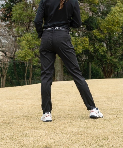FILA golf フィラ　ゴルフ　ウェア　レディース　Ｍ　 紺　撥水加工 FILA GOLF パンツ GOLF/フィラゴルフ ゴルフウェア ブランド ロゴ UV