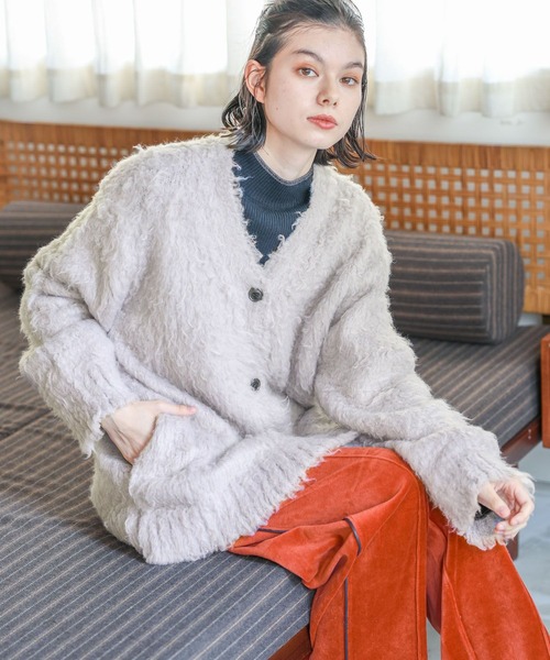 niko and…（ニコアンド） ニットカーディガン FREE ベージュ