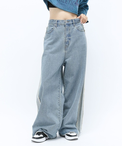 [Anui] Denim брюки L индиго голубой женский 
