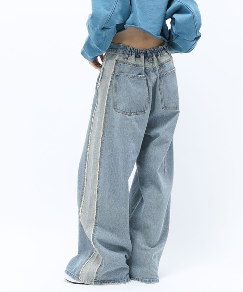 [Anui] Denim брюки L индиго голубой женский 