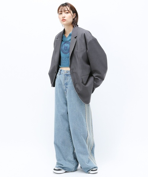 [Anui] Denim брюки L индиго голубой женский 