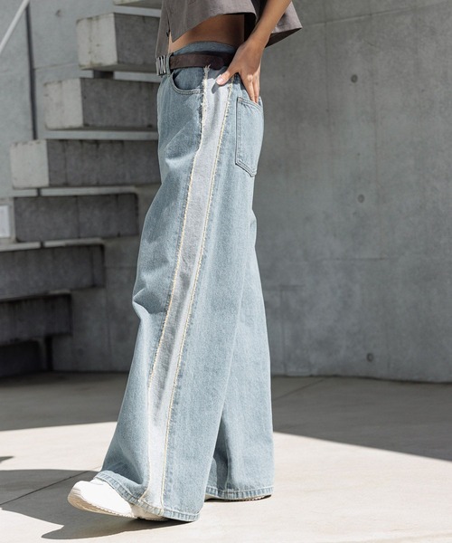 [Anui] Denim брюки L индиго голубой женский 