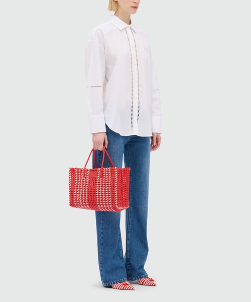 MSGM かごバッグ カゴバッグ 「NEW」ツートンカラー
