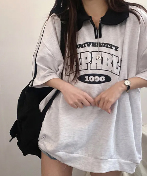 tシャツ バイカラー Vネック 半袖Tシャツ レディース : ZOZOTOWN
