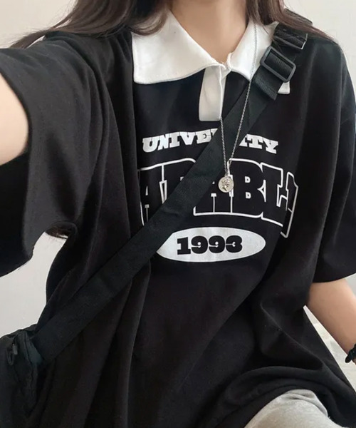 tシャツ バイカラー Vネック 半袖Tシャツ レディース : ZOZOTOWN