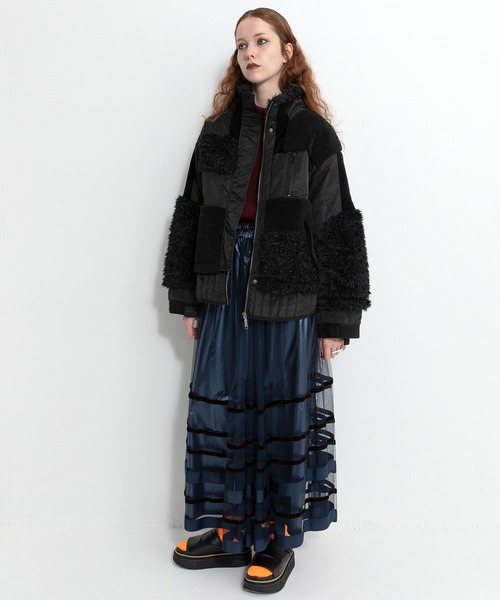 AULA AILA（アウラ アイラ） ブルゾン アウター パッチワークライク