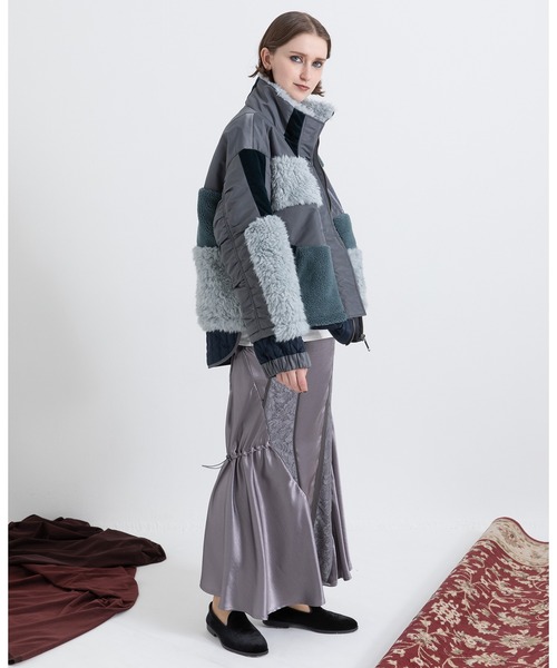 ジャケット・アウター AULA AILA AULA AILA（アウラ アイラ） ブルゾン アウター パッチワークライク