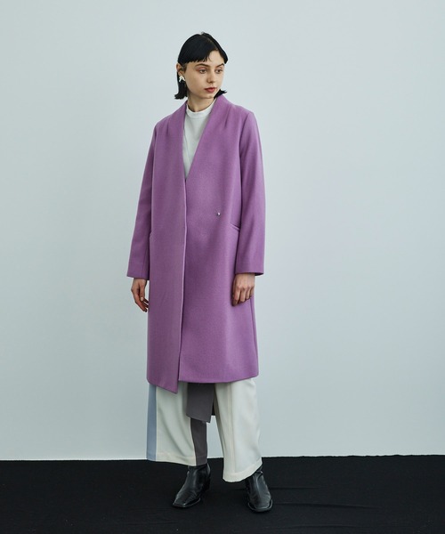 UNITED TOKYO（ユナイテッドトウキョウ） ノーカラーコート 1 ブラウン