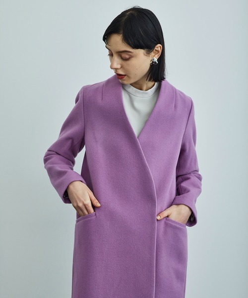 UNITED TOKYO（ユナイテッドトウキョウ） ノーカラーコート 1 ブラウン