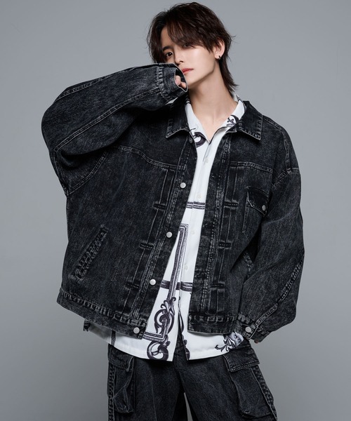 アドラー　デニムジャケット ADRER 「ADRER」 デニムジャケット LARGE ブラック メンズ