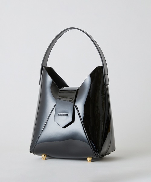 Hashibami ハンドバッグ 「HASHIBAMI」フェズ エナメル ワンハンドル