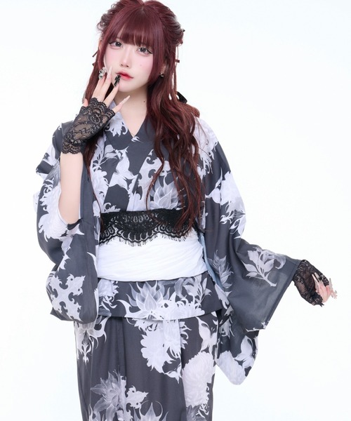 REFLEM（レフレム） 浴衣 「REFLEM/レフレム」総柄浴衣SET レディース