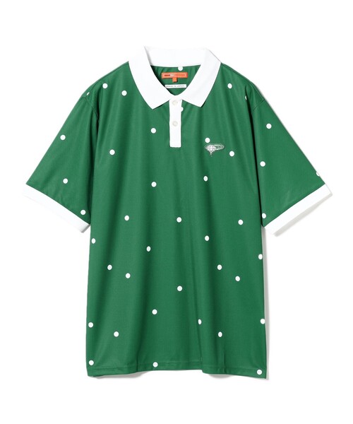 BEAMS GOLF 吸水速乾 ドットプリント ロゴポロシャツ BEAMS GOLF｜ORANGE LABEL / ドットプリント ロゴポロシャツ