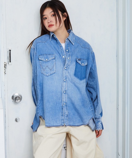 WRANGLER◆長袖シャツ/36/コットン/インディゴ/70s WRANGLER Long Sleeve Shirt Size 36 Cotton Indigo 70s | eBay