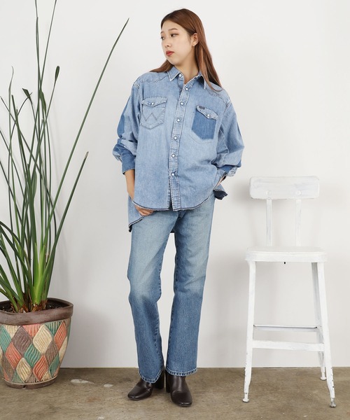 WRANGLER◆長袖シャツ/36/コットン/インディゴ/70s WRANGLER Long Sleeve Shirt Size 36 Cotton Indigo 70s | eBay
