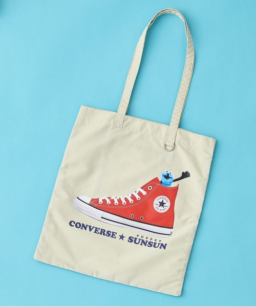 CONVERSE - パペットスンスン CONVERSE トートバッグ アイボリー コンバース パペットスンスン×CONVERSE（コンバース）コラボバッグ