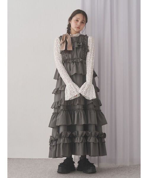 flower 今期 レーストップス セール】flowerレーストップス（Tシャツ/カットソー）｜merry jenny