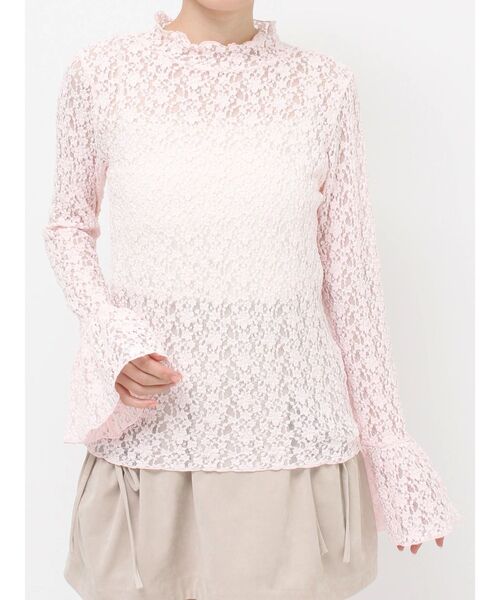 merry jenny（メリージェニー） tシャツ flowerレーストップス