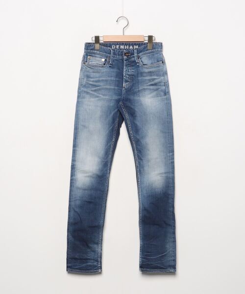 【美品】 DENHAM デンハム デニム スキニージーンズ ダークブルー 27 DENHAM 「DENHAM」 加工スキニーデニムパンツ 27 ブルー メンズ