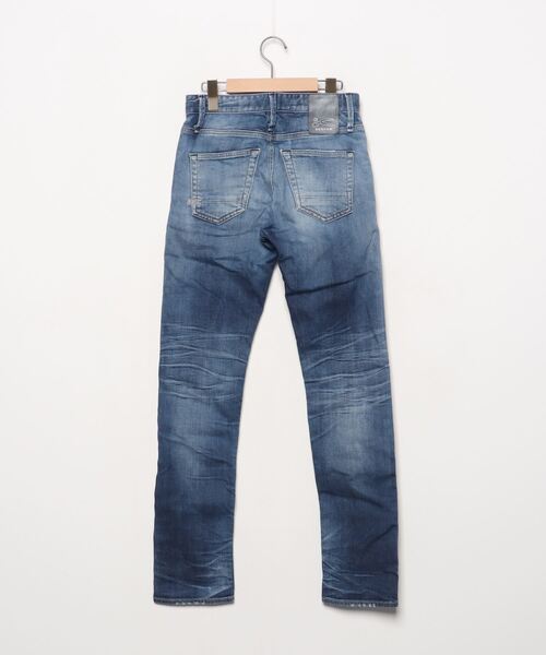 DENHAM スキニーデニム ダメージ加工 DENHAM 「DENHAM」 加工スキニーデニムパンツ 27 ブルー メンズ