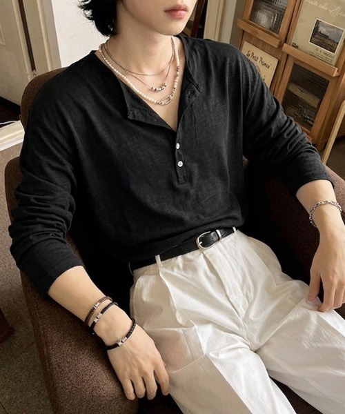 NOWLE（ノウル） tシャツ 「NOWLE」コットン スラブ リラックス