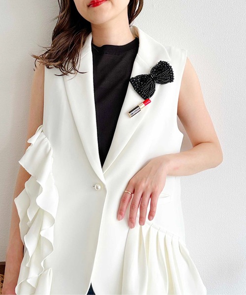 【新品未使用】piment ピモン リップブローチ PICCIN ブローチ リップブローチ レディース : ZOZOTOWN Yahoo