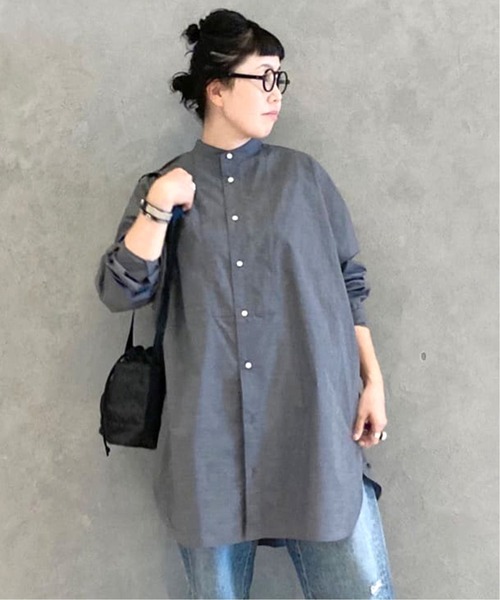「JOURNAL STANDARD LUXE」 長袖ブラウス FREE ネイビー レディース journal standard luxe｜ジャーナルスタンダード ラックスの