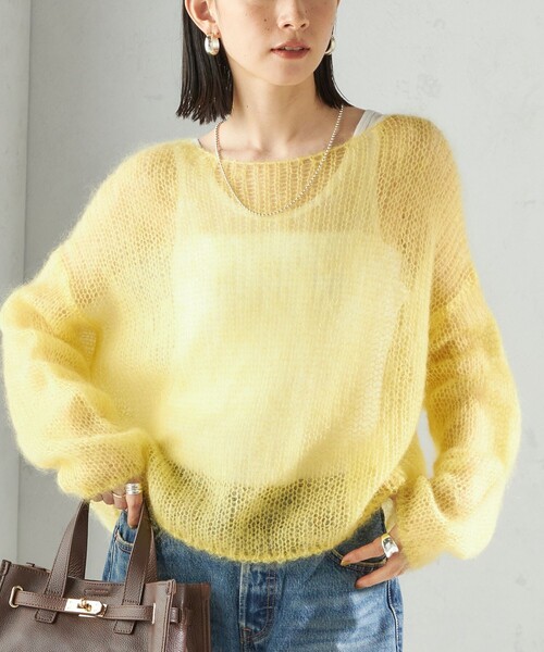 SHIPS（シップス） ニット セーター モヘヤ メッシュ プルオーバー