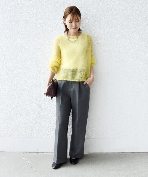 SHIPS（シップス） ニット セーター モヘヤ メッシュ プルオーバー