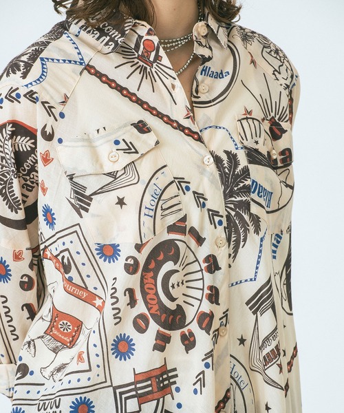 HLAADA ワンピース (HLAADA for ROSEBUD)BANDANA BIAS SHIRT OP