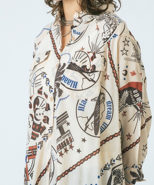 HLAADA ワンピース (HLAADA for ROSEBUD)BANDANA BIAS SHIRT OP