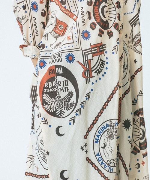 HLAADA ワンピース (HLAADA for ROSEBUD)BANDANA BIAS SHIRT OP