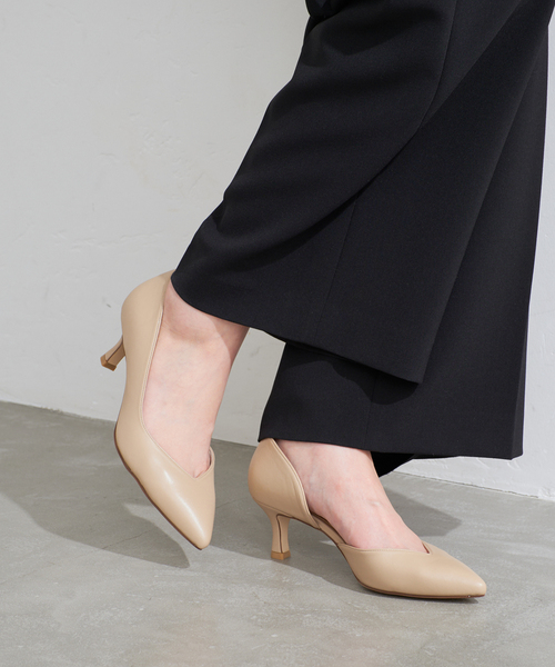 値下げ　　新品　LE TALON パンプス LE TALON（ル タロン） パンプス 「追加」5.5cmVカットサイドオープン