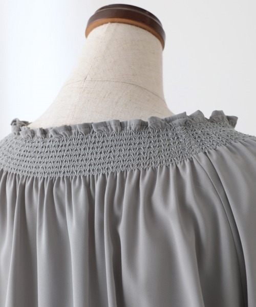 「AZUL ENCANTO」 半袖ワンピース MEDIUM ネイビー レディース_画像3
