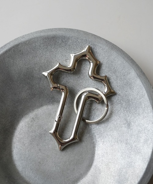 Port（ポート） キーホルダー 「 」 クロス モチーフ カラビナ