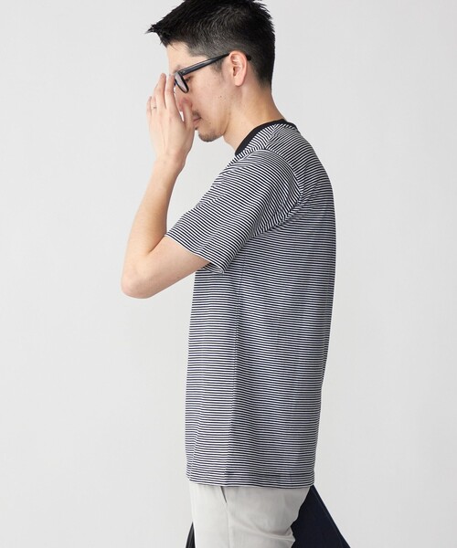 「SHIPS」 半袖Tシャツ MEDIUM ネイビー メンズ