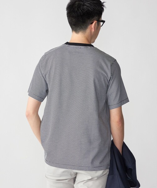 「SHIPS」 半袖Tシャツ MEDIUM ネイビー メンズ