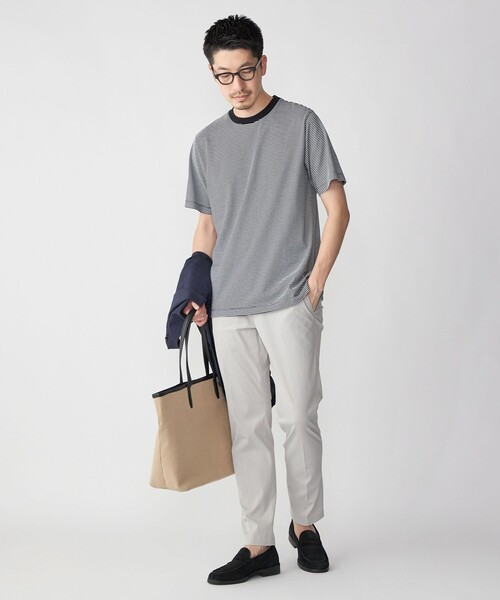「SHIPS」 半袖Tシャツ MEDIUM ネイビー メンズ