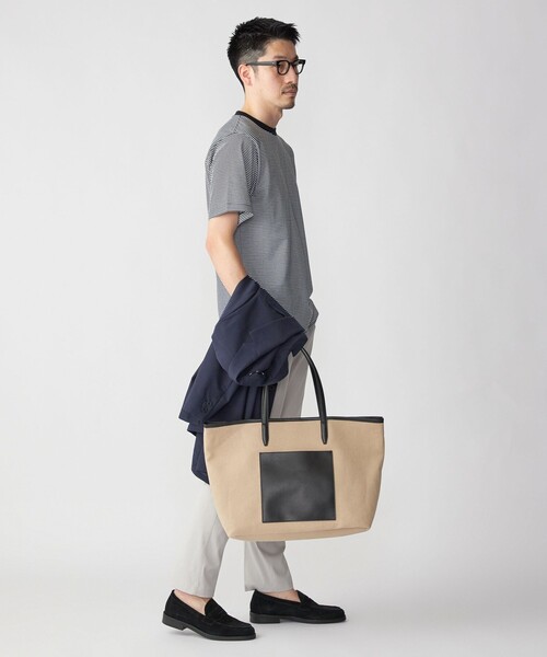 「SHIPS」 半袖Tシャツ MEDIUM ネイビー メンズ