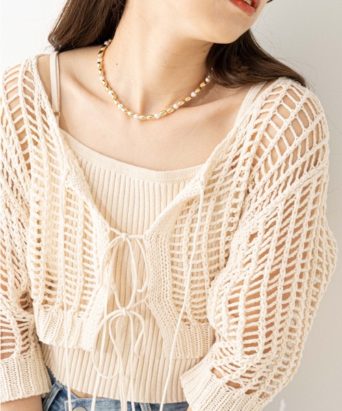 Chico（チコ） ニットアンサンブル FREE アイボリー レディース